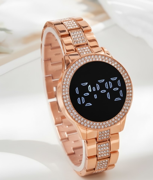 LED JOYA PERLAS DAMA ORO ROSA