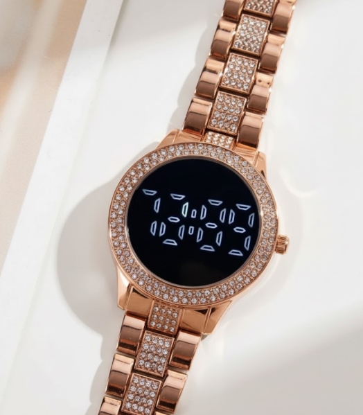 LED JOYA PERLAS DAMA ORO ROSA