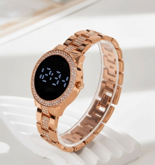 LED JOYA PERLAS DAMA ORO ROSA