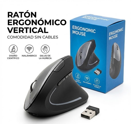 MOUSE ERGONOMICO INALAMBRICO
