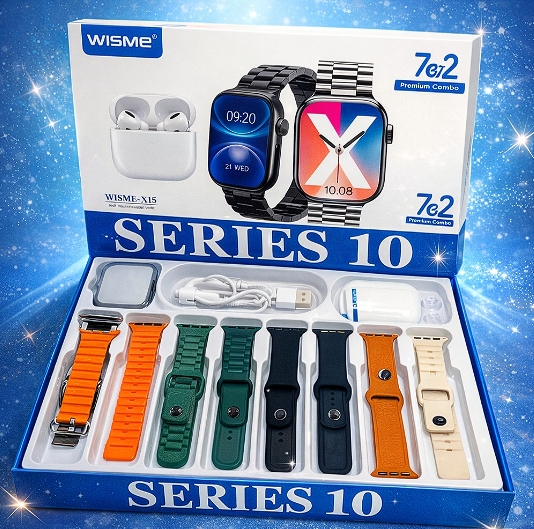 ORIGINAL SMARTWACHT WISME + AIRPODS + 7 CORREAS