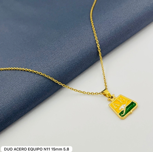 CADENA Y DIJE FUTBOL COLOMBIANO CLUB ATLÉTICO BUCARAMANGA