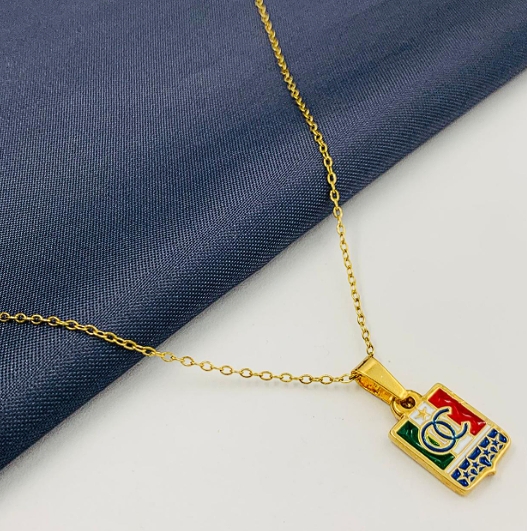 CADENA Y DIJE FUTBOL COLOMBIANO CLUB ONCE CALDAS