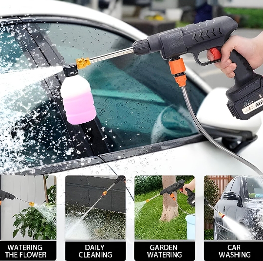 PISTOLA HIDROLAVADORA PORTATIL CON DOS BATERIAS