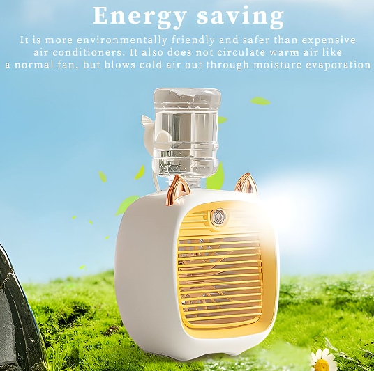 VENTILADOR HUMIDIFICADOR PORTATIL