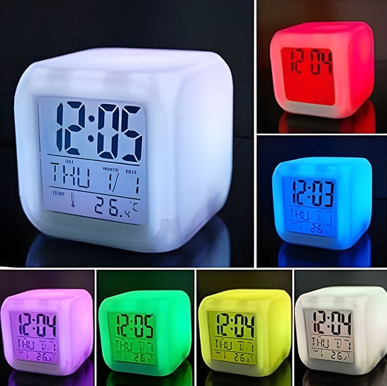 RELOJ RGB DESPERTADOR