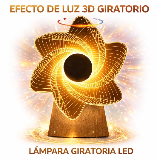 LAMPARA GIRATORIA MANDALA