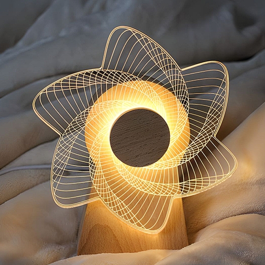 LAMPARA GIRATORIA MANDALA