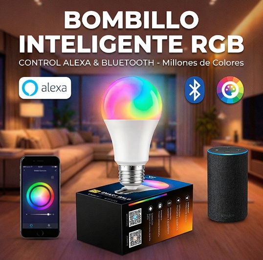 BOMBILLO ALEXA RGB BLUETOOTH