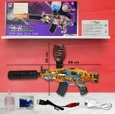 AK47 PISTOLA DE HIDROGEL LUZ Y HUMO