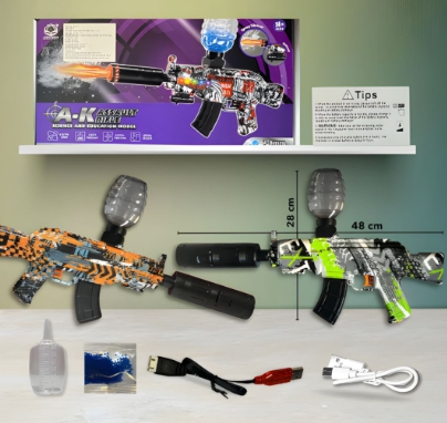 AK47 PISTOLA DE HIDROGEL LUZ Y HUMO