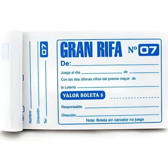 TALONARIO DE RIFA